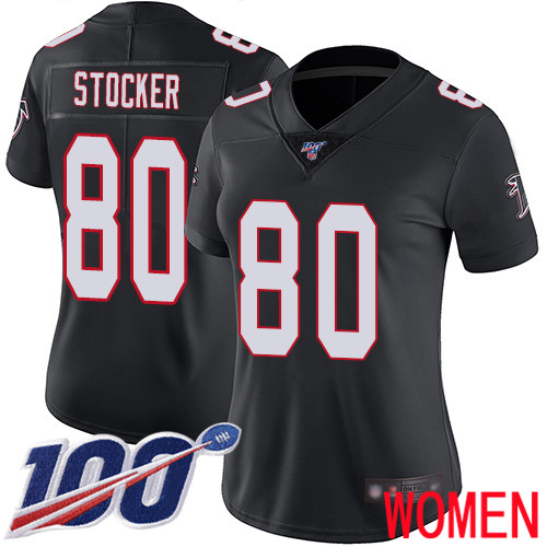 Atlanta Falcons Limited Black Women Luke Stocker Alternate Jersey NFL Football 80 100th Season Vapor Untouchable